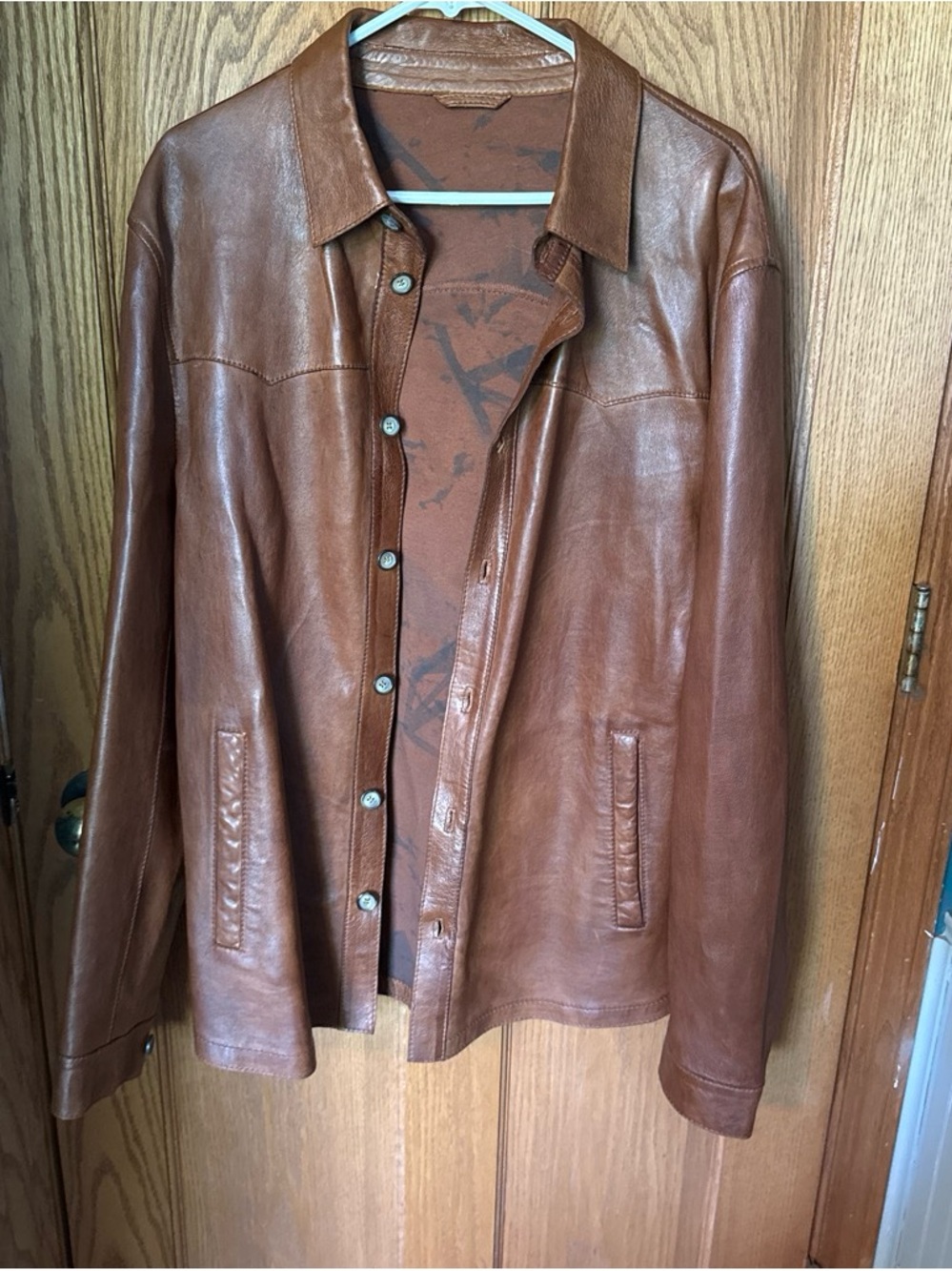 Scully Men’s Tan Leather Jacket - Picture 4 of 8